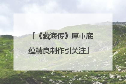 《藏海传》厚重底蕴精良制作引关注