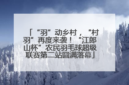 “羽”动乡村，“村羽”再度来袭！“江郎山杯”农民羽毛球超级联赛第二站圆满落幕