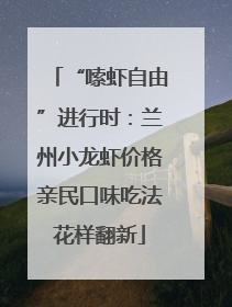 “嗦虾自由”进行时：兰州小龙虾价格亲民口味吃法花样翻新