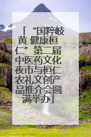 “国粹岐黄 健康桓仁”第二届中医药文化夜市与桓仁农礼文创产品推介会圆满举办