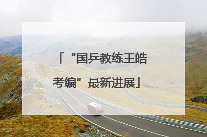 “国乒教练王皓考编”最新进展