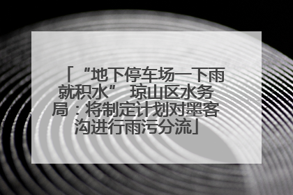 “地下停车场一下雨就积水” 琼山区水务局：将制定计划对墨客沟进行雨污分流
