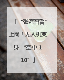 “张湾智警”上岗！无人机变身 “空中 110”