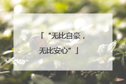 “无比自豪，无比安心”