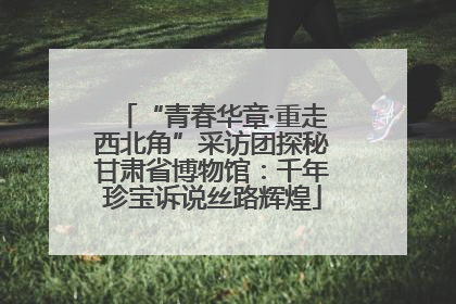 “青春华章·重走西北角”采访团探秘甘肃省博物馆：千年珍宝诉说丝路辉煌