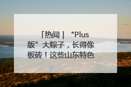 热闻｜“Plus版”大粽子，长得像板砖！这些山东特色粽子你吃过吗？