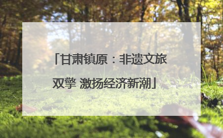 甘肃镇原：非遗文旅双擎 激扬经济新潮