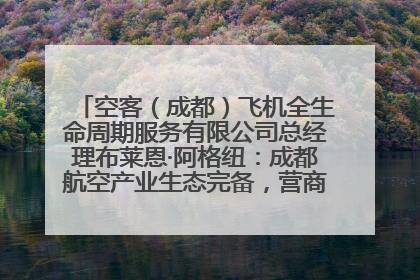 空客（成都）飞机全生命周期服务有限公司总经理布莱恩·阿格纽：成都航空产业生态完备，营商环境优势显著