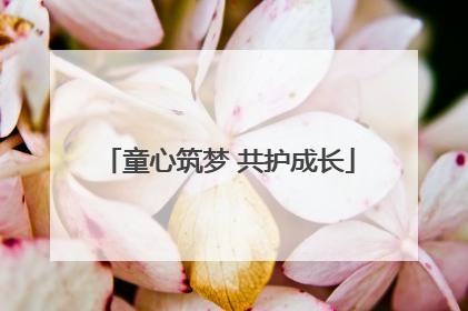 童心筑梦 共护成长