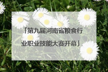 第九届河南省粮食行业职业技能大赛开幕