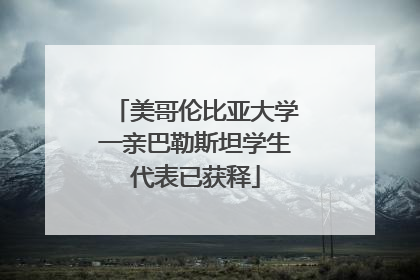 美哥伦比亚大学一亲巴勒斯坦学生代表已获释