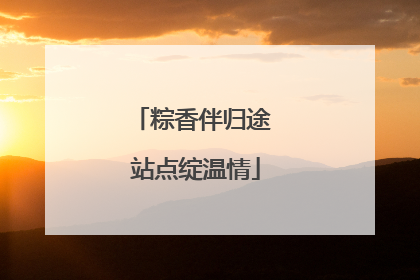 粽香伴归途 站点绽温情