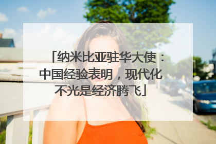 纳米比亚驻华大使：中国经验表明，现代化不光是经济腾飞