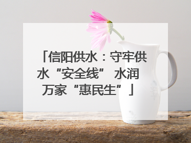 信阳供水：守牢供水“安全线” 水润万家“惠民生”