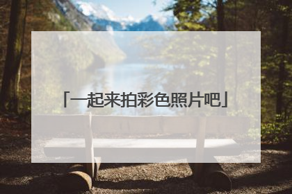 一起来拍彩色照片吧
