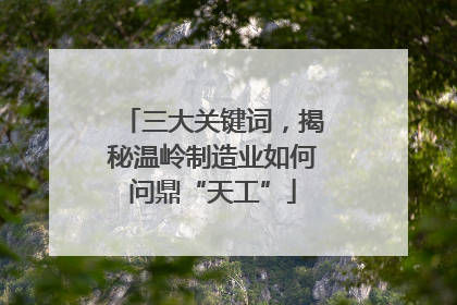 三大关键词，揭秘温岭制造业如何问鼎“天工”
