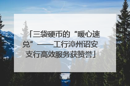 三袋硬币的“暖心速兑”——工行漳州诏安支行高效服务获赞誉