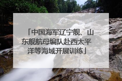 中国海军辽宁舰、山东舰航母编队赴西太平洋等海域开展训练