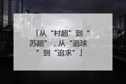 从“村超”到“苏超”，从“追球”到“追求”
