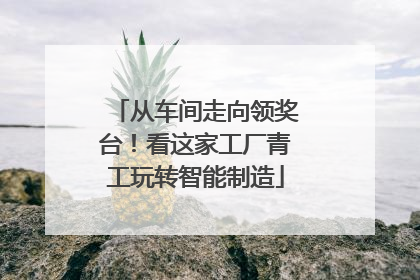 从车间走向领奖台！看这家工厂青工玩转智能制造