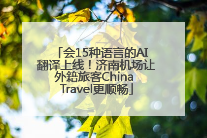 会15种语言的AI翻译上线！济南机场让外籍旅客China Travel更顺畅