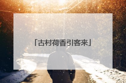 古村荷香引客来