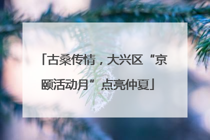 古桑传情，大兴区“京颐活动月”点亮仲夏