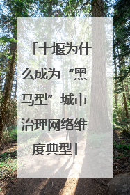 十堰为什么成为“黑马型”城市治理网络维度典型