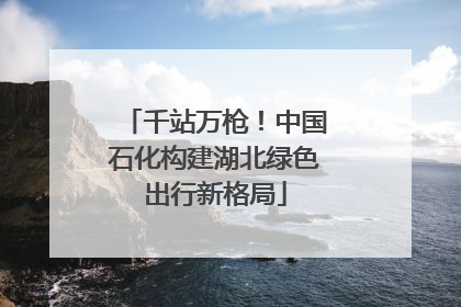 千站万枪！中国石化构建湖北绿色出行新格局