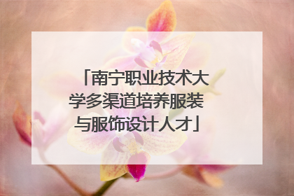 南宁职业技术大学多渠道培养服装与服饰设计人才