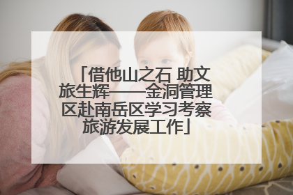 借他山之石 助文旅生辉——金洞管理区赴南岳区学习考察旅游发展工作