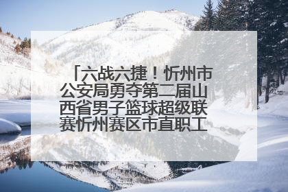 六战六捷！忻州市公安局勇夺第二届山西省男子篮球超级联赛忻州赛区市直职工组比赛冠军