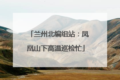 兰州北编组站：凤凰山下高温巡检忙