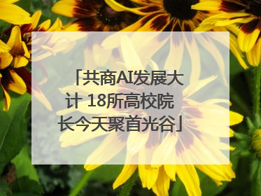 共商AI发展大计 18所高校院长今天聚首光谷
