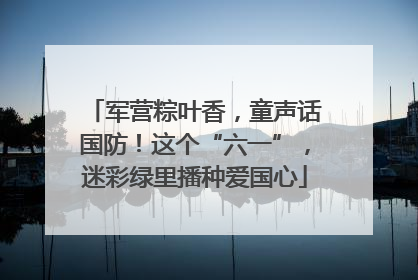 军营粽叶香，童声话国防！这个“六一”，迷彩绿里播种爱国心