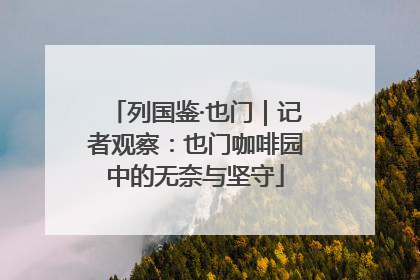 列国鉴·也门｜记者观察：也门咖啡园中的无奈与坚守