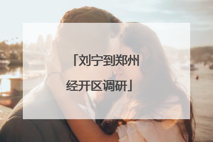 刘宁到郑州经开区调研