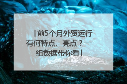 前5个月外贸运行有何特点、亮点？一组数据带你看