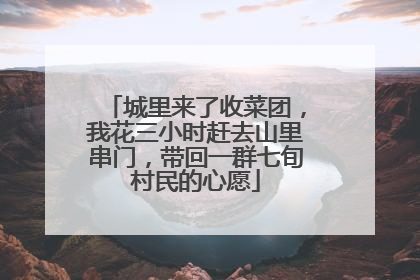 城里来了收菜团，我花三小时赶去山里串门，带回一群七旬村民的心愿