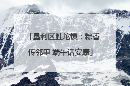 垦利区胜坨镇：粽香传邻里 端午话安康