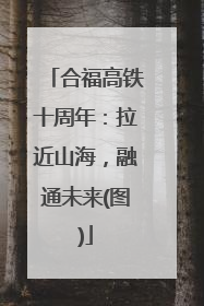 合福高铁十周年：拉近山海，融通未来(图)