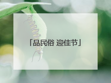 品民俗 迎佳节