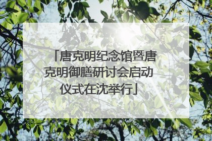 唐克明纪念馆暨唐克明御膳研讨会启动仪式在沈举行
