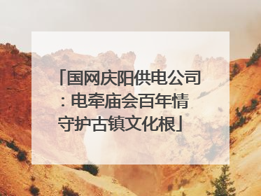 国网庆阳供电公司：电牵庙会百年情 守护古镇文化根