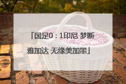 国足0∶1印尼 梦断雅加达 无缘美加墨