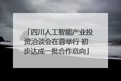 四川人工智能产业投资洽谈会在蓉举行 初步达成一批合作意向