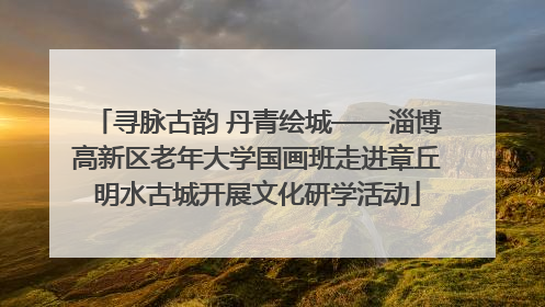 寻脉古韵 丹青绘城——淄博高新区老年大学国画班走进章丘明水古城开展文化研学活动