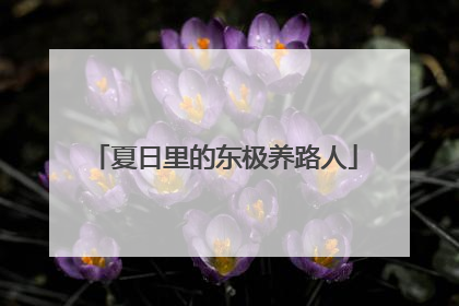 夏日里的东极养路人