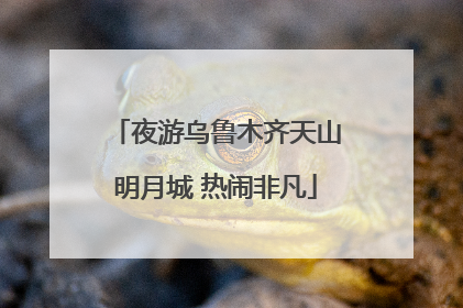夜游乌鲁木齐天山明月城 热闹非凡