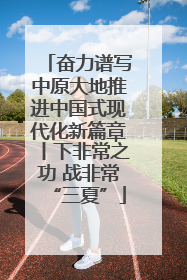 奋力谱写中原大地推进中国式现代化新篇章丨下非常之功 战非常“三夏”